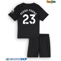 Maglie da calcio Tottenham Hotspur Pedro Porro #23 Seconda Maglia Bambino 2025-26 Manica Corta + Pantaloni corti)